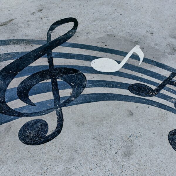 a drawing on the sand