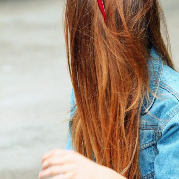 hair, glasses, girl, woman, jeans