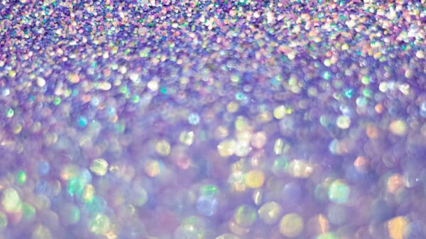 blue green and purple lights