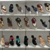 assorted-color footwear display