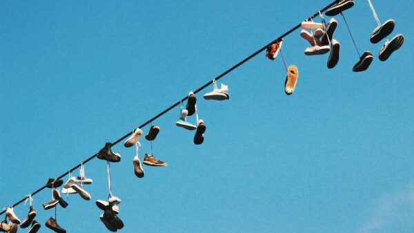 low angle photo of footwear lot