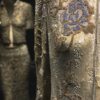 a close up of a dress on a mannequin