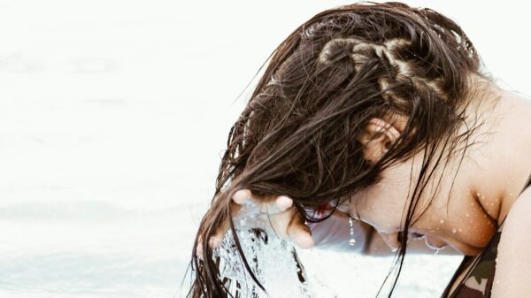 woman in body of water