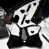 black bra and watch