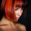 red haired woman with red hair